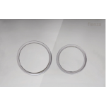 R&T Chrome Round Button Flush Plate